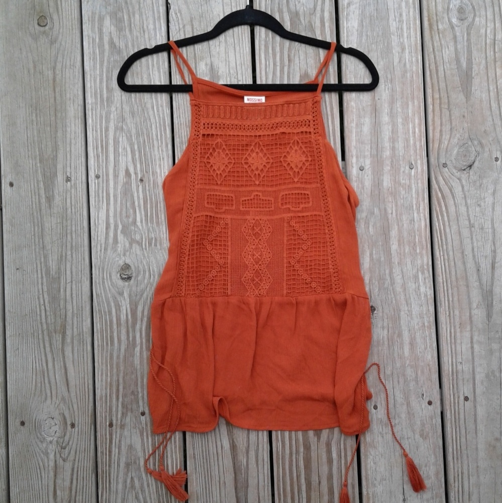 Rusty Orange Boho Top